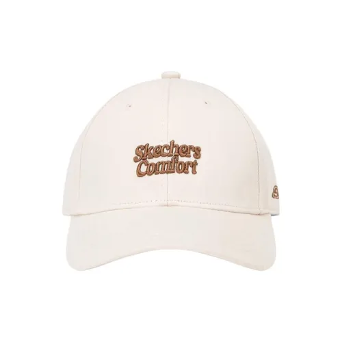 Skechers Cotton Yarn Card Baseball Caps Unisex Egg White