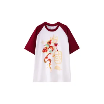 Top Melon Undershirts Unisex White Red