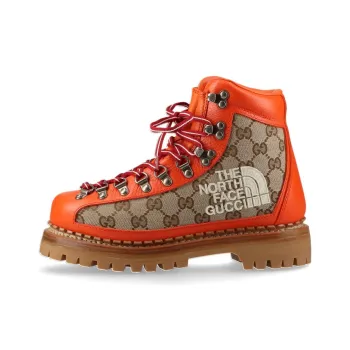 GUCCI The North Face X GUCCI Lace Up Boot 'Beige Orange Monogram'