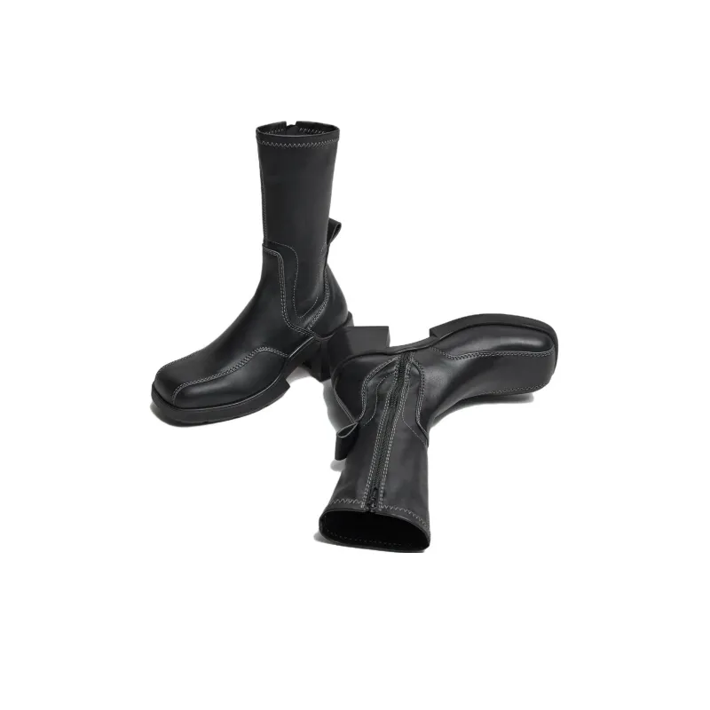 MIISTA Ankle Boots 6cm Women's Black-2