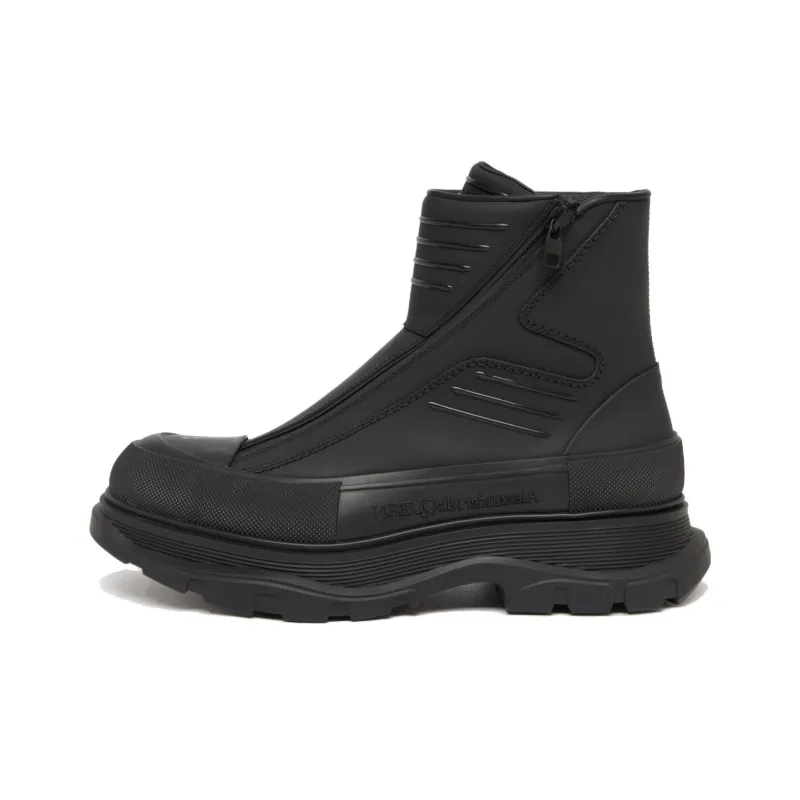 Alexander McQueen Round Toe Boots-0