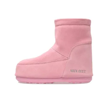Moon Boot No Lace Suede Boot Pink