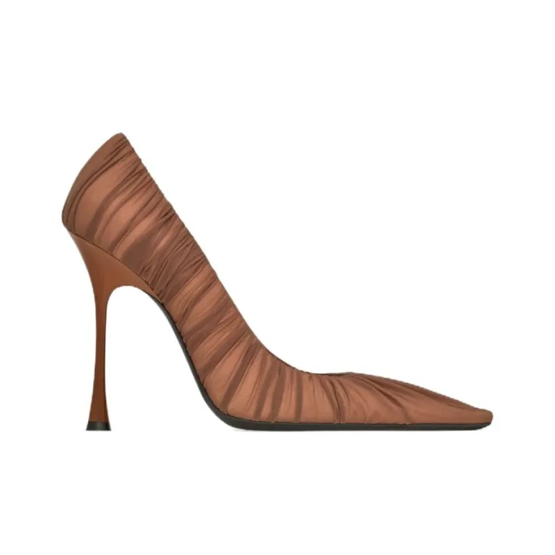 SAINT LAURENT Emmanuelle Pointed Toe Pumps-1