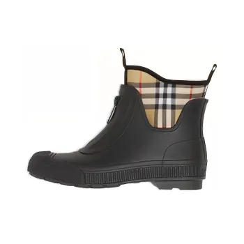 Burberry Check panel Rain Boots