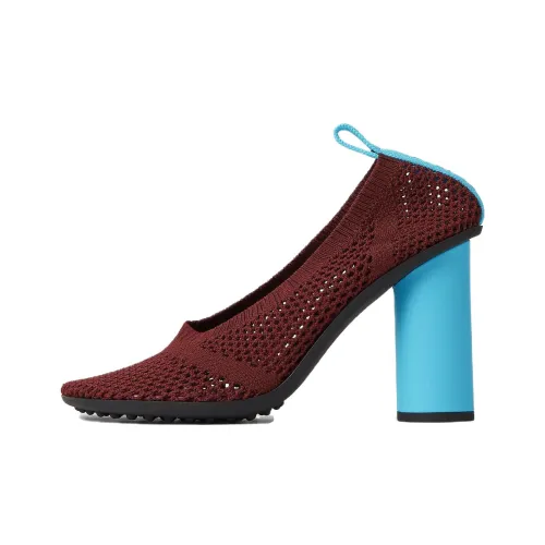 Bottega Veneta Atomic Chunky Heel High Heels 9cm Women's Cherry