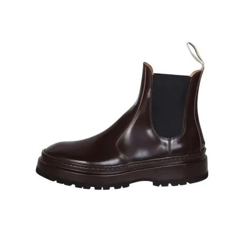 Jacquemus Short Chelsea Boots Men's Brown
