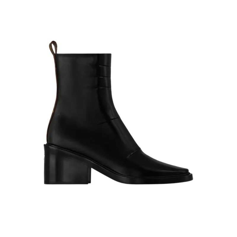 LOUIS VUITTON Jazz Ankle Boots 6cm Women's Black-1