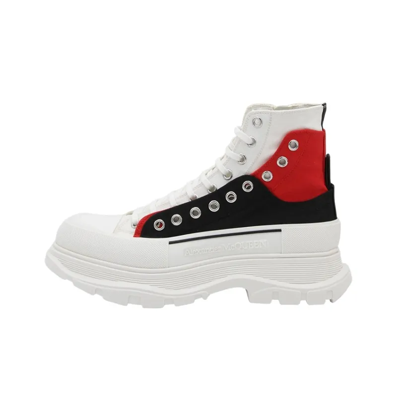 Alexander McQueen Colour Block Lace Up Boots-0