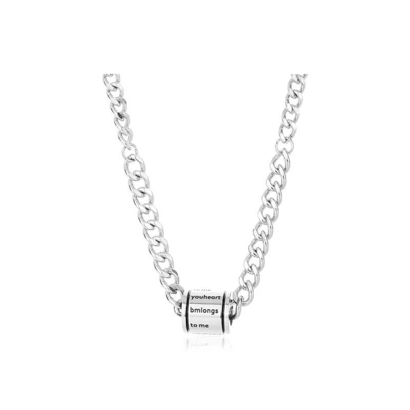 CENTURY&KINDLE Titanium Steel Necklaces Unisex-0