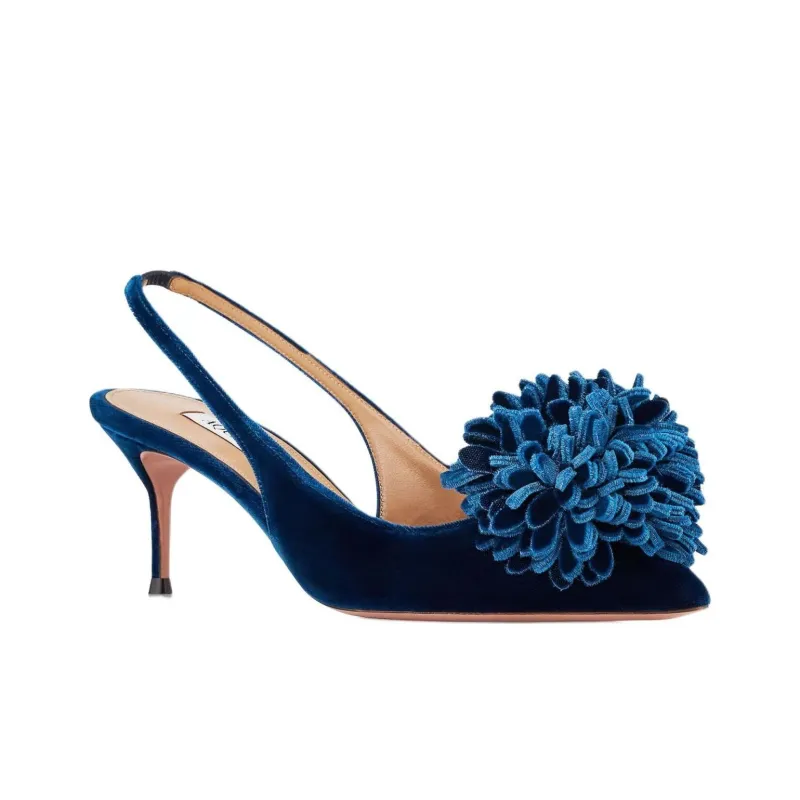 AQUAZZURA Couturier Slim Heel High Heels 6.5cm Women's Blue-3