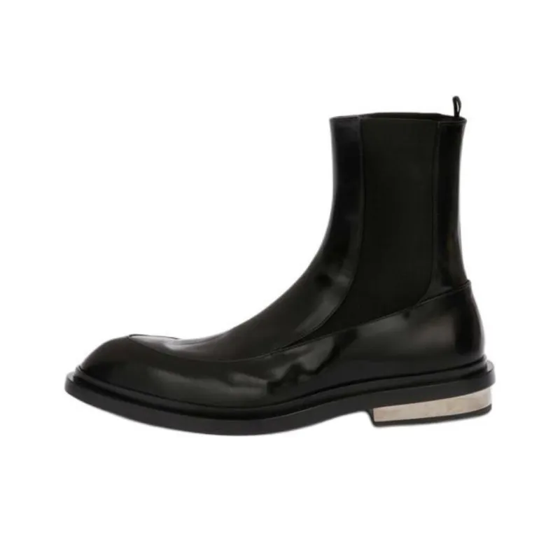 JIL SANDER Short Chelsea Boots Men's Black-0