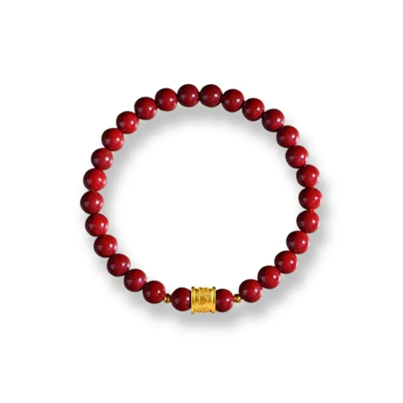 Bubble Scallops Reconstructed Cinnabar Bracelets Unisex-0