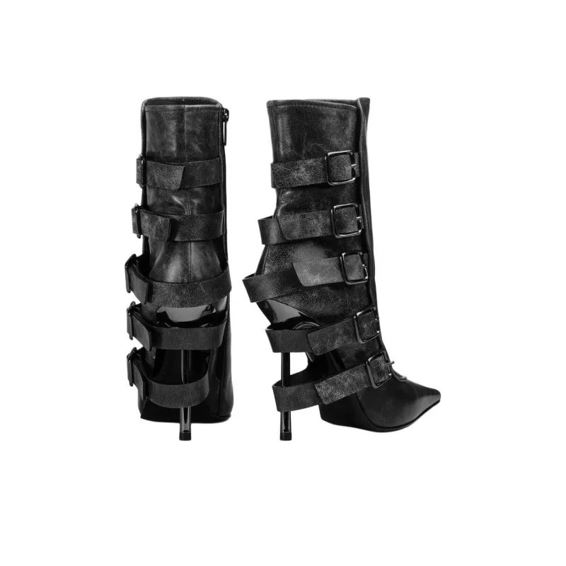 Le Silla 120mm Courtney Biker Boots Women's-3