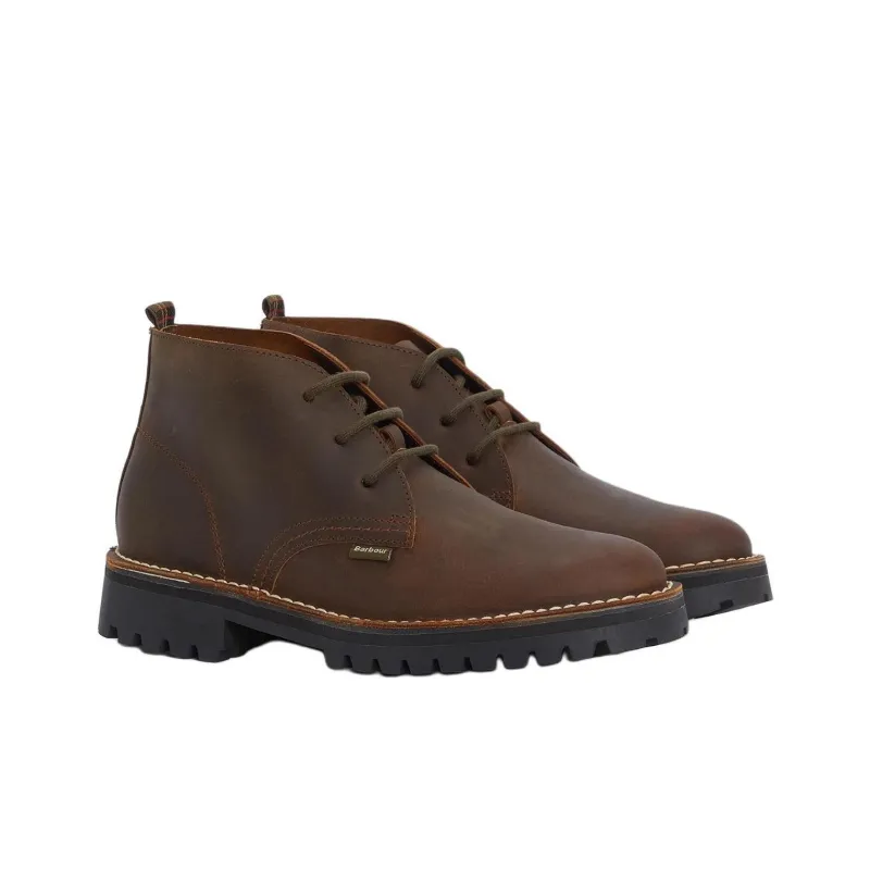 BARBOUR Hobart Ankle Boots Men's Brown-3