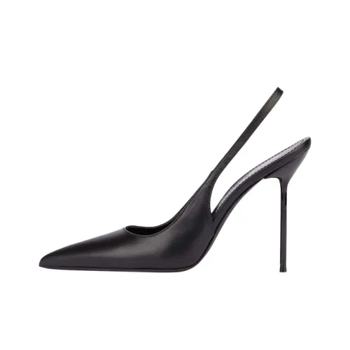Paris Texas Lidia Slim Heel High Heels 10.5cm Women's Black