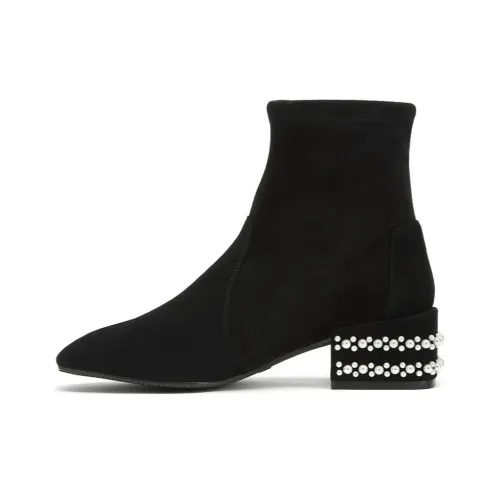 Stuart Weitzman/SW Ankle Boots 4.5cm Women's Black
