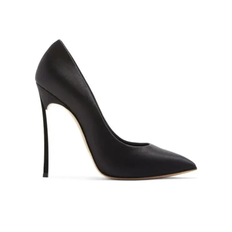 Casadei Blade Twenties 120mm Satin Pumps-1