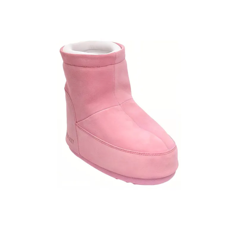 Moon Boot No Lace Suede Boot Pink-2