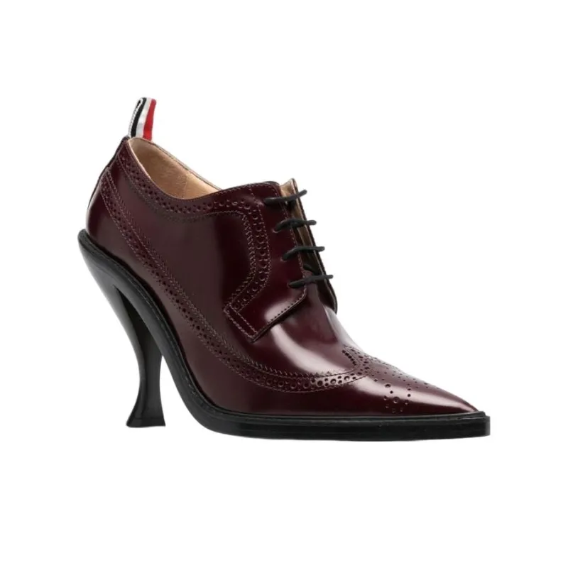 THOM BROWNE Longwing Brogue Pumps-2