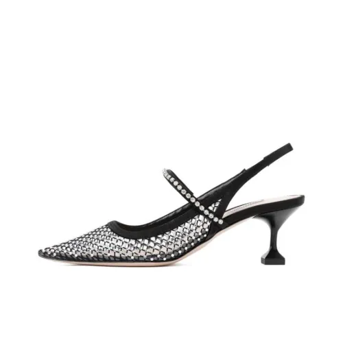 MIU MIU Irregular Heel High Heels Women's Black