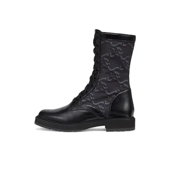 FENDI Women's Leather Biker Boot 'Black'