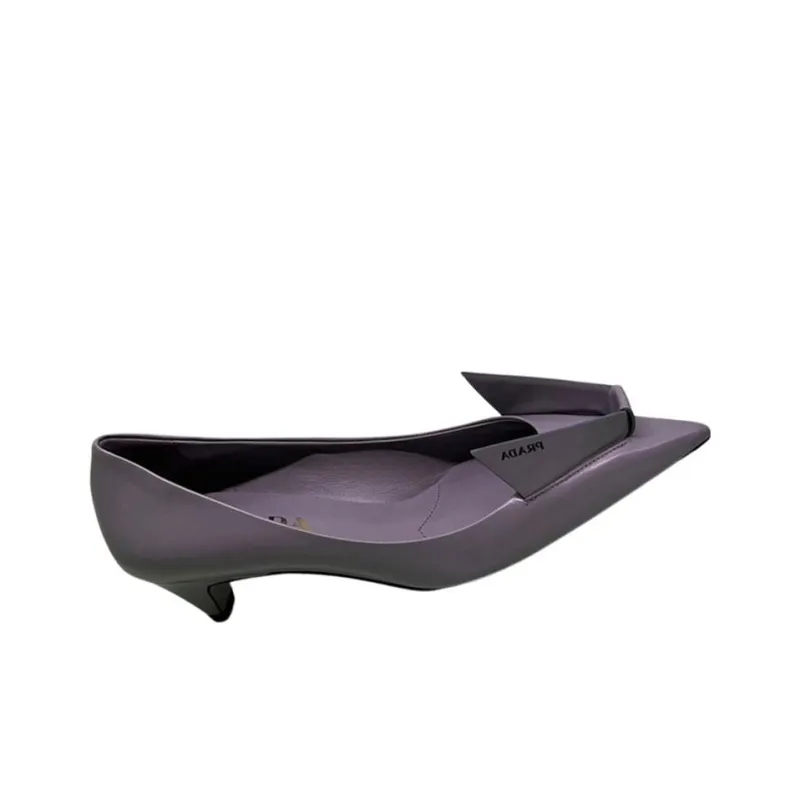 PRADA Slim Heel High Heels Women's Purple-2