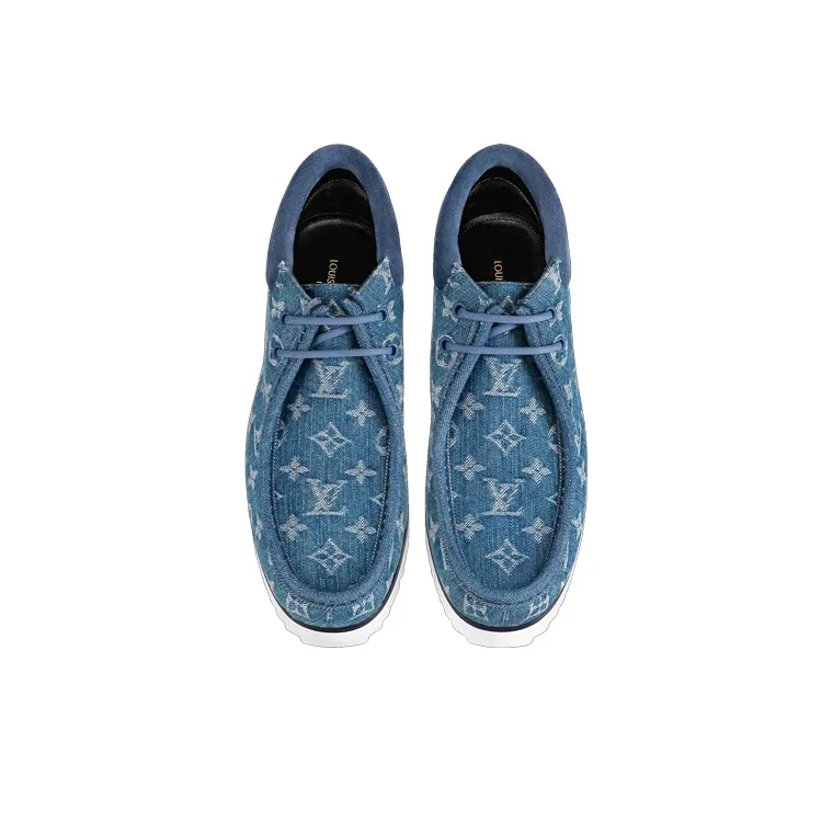 LOUIS VUITTON Mods Ankle Boots 'Denim Monogram'-3