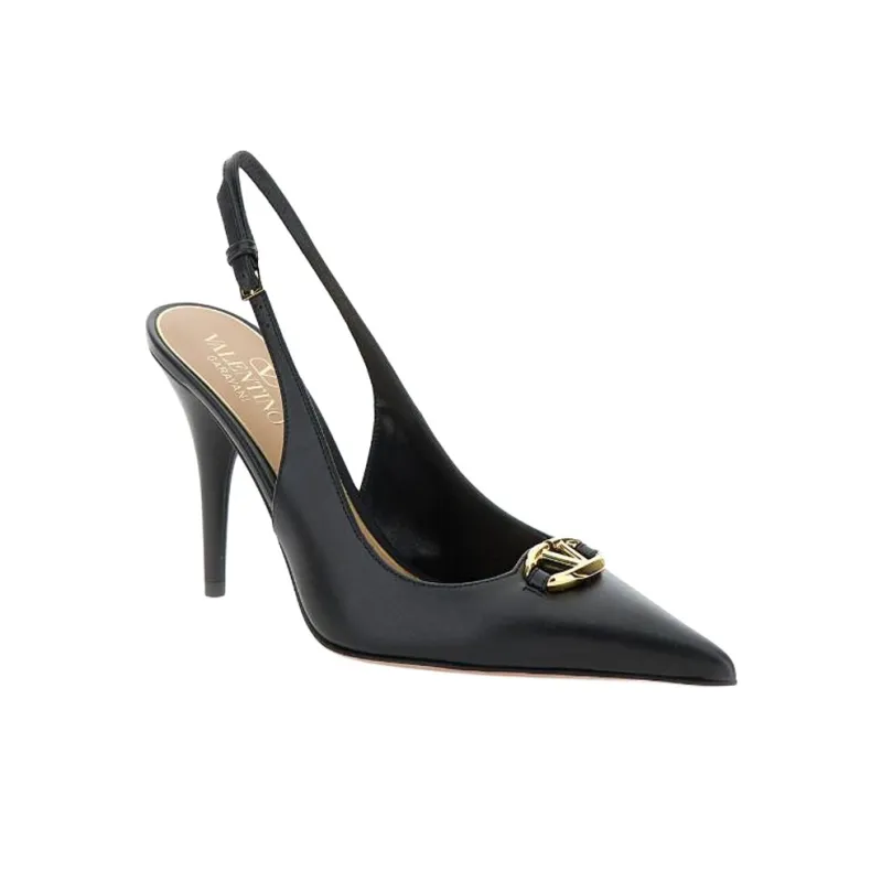 Valentino Garavani The Bold Edition Pointed Toe Slingback Pumps-2