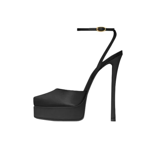 SAINT LAURENT La Scandale Square Open Toe Sandals Women's