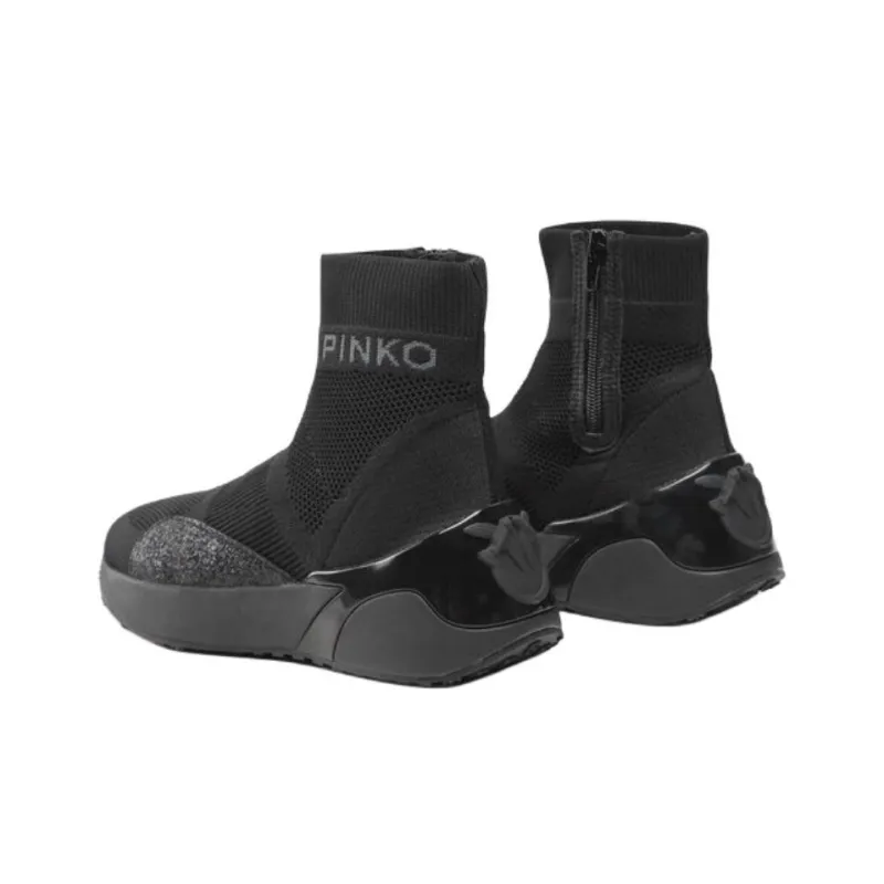 PINKO Logo Intarsia Panelled Sneakers Women's-3
