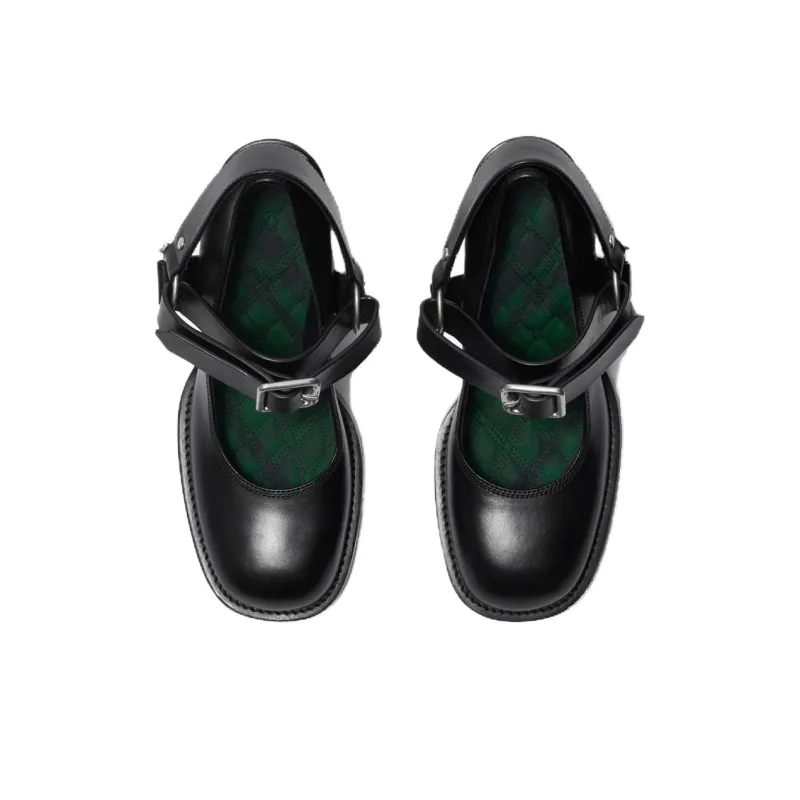 Burberry Stirrup 85mm Leather Pumps-2