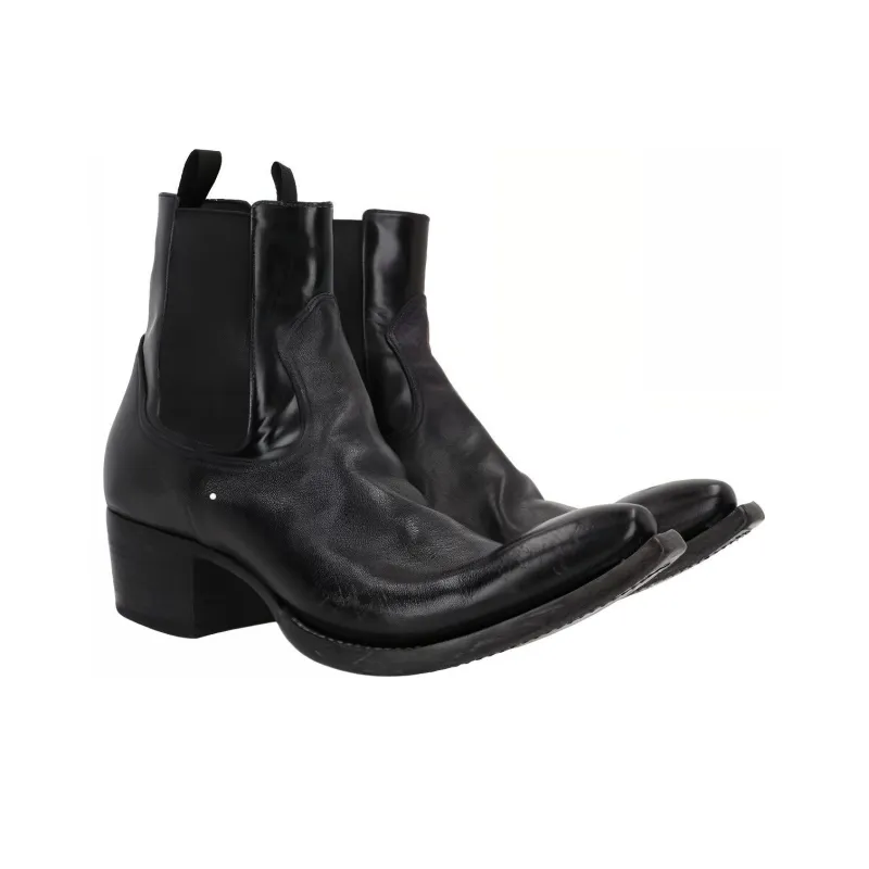 PRADA Wizard Boots Short Chelsea Boots Men's Black-2