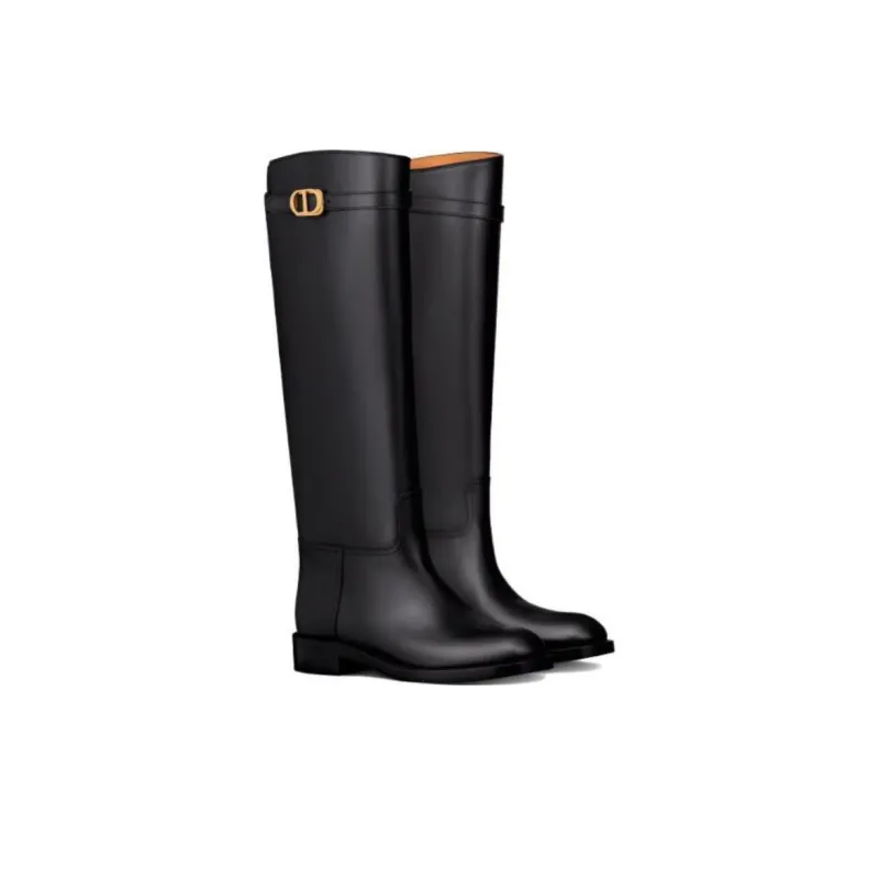 DIOR Empreinte Knee high Boots Women's Black-2