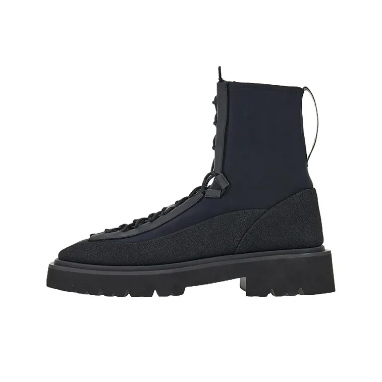 FERRAGAMO Abrasion Resistant Short Outdoor Boots Men's Black-0