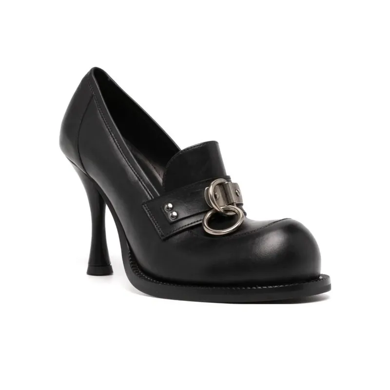 Martine Rose 100mm Bulb toe Leather Pumps-1
