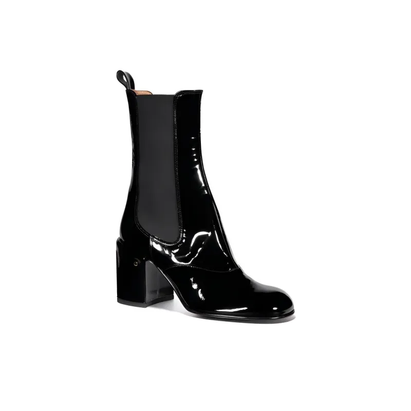 Laurence Dacade Short Chelsea Boots 8cm Women's Black-3