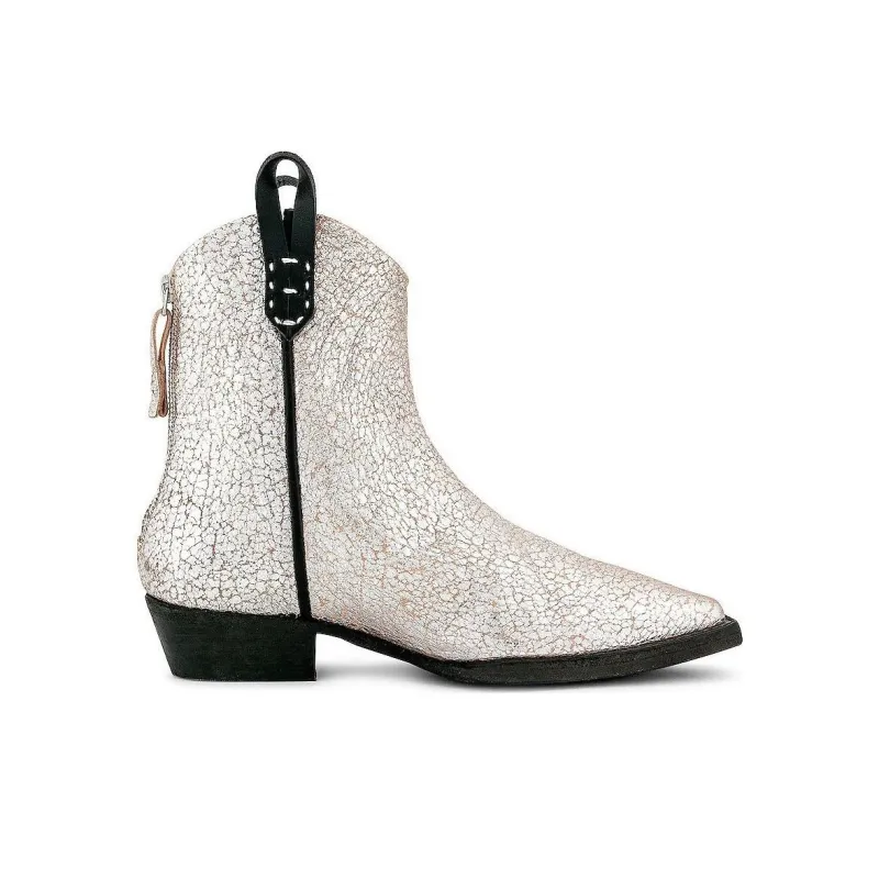 FREE PEOPLE Ankle Boots 4cm Women's White-1