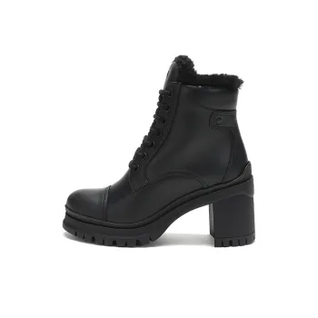PRADA Fur Lined Ankle Boots 'Black' Women's