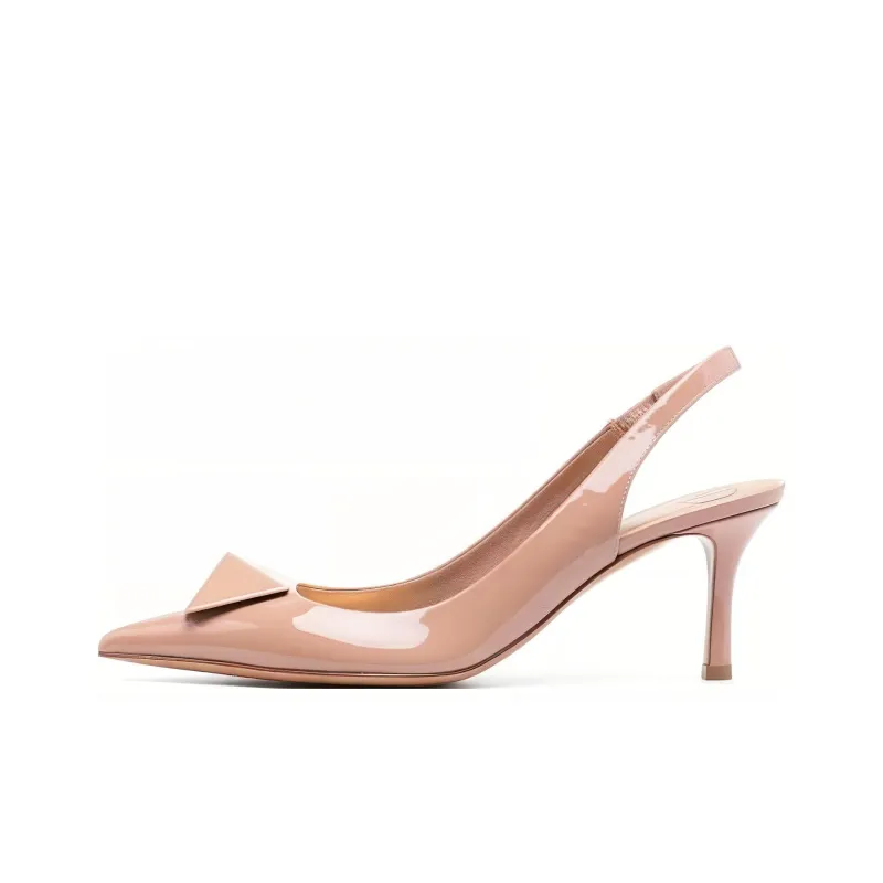 Valentino Garavani Roman Stud Pointed Toe Pumps-0