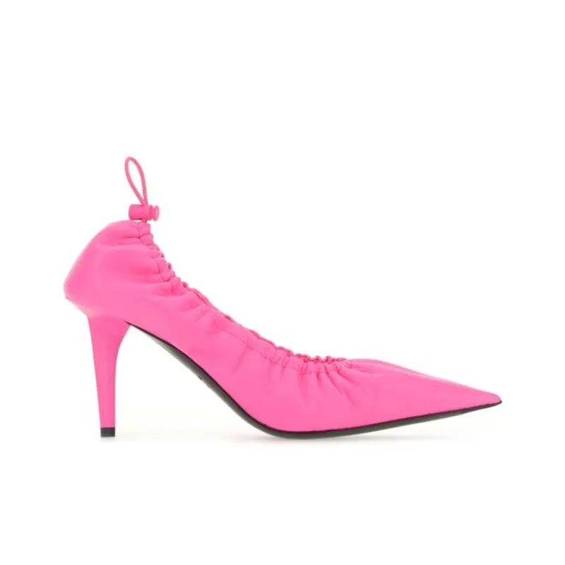 Balenciaga Pre-Owned Scrunch Knife 90mm Leather Pumps-1