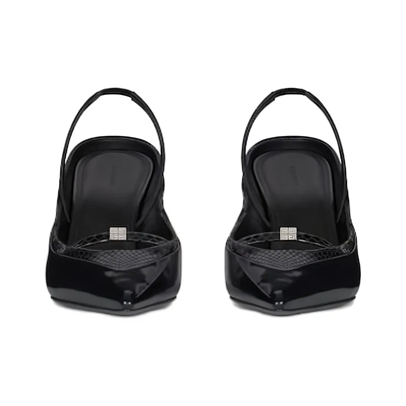 Givenchy Wedge Heel High Heels 7.8cm Women's Black-2