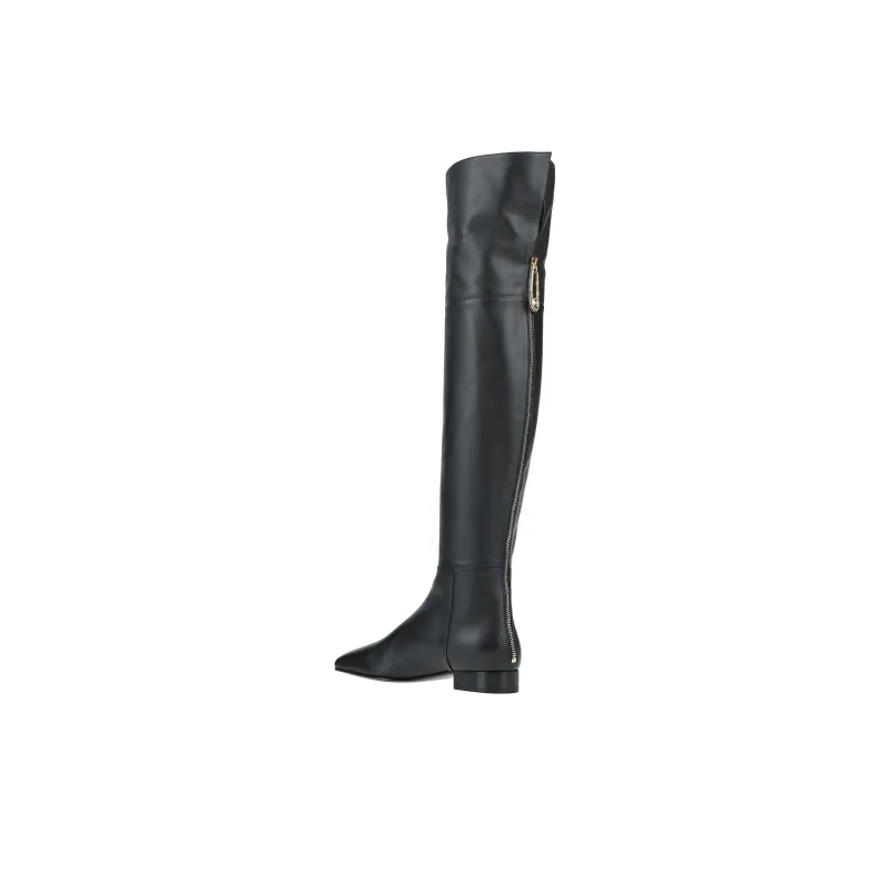 VERSACE Knee high Boots Women's Black-4