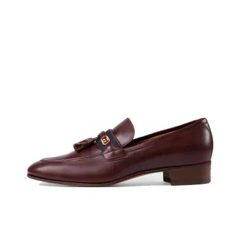 GUCCI Interlocking High Heels Men Burgundy