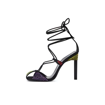The Attico Adele Slim Heel High Heels Women's Black