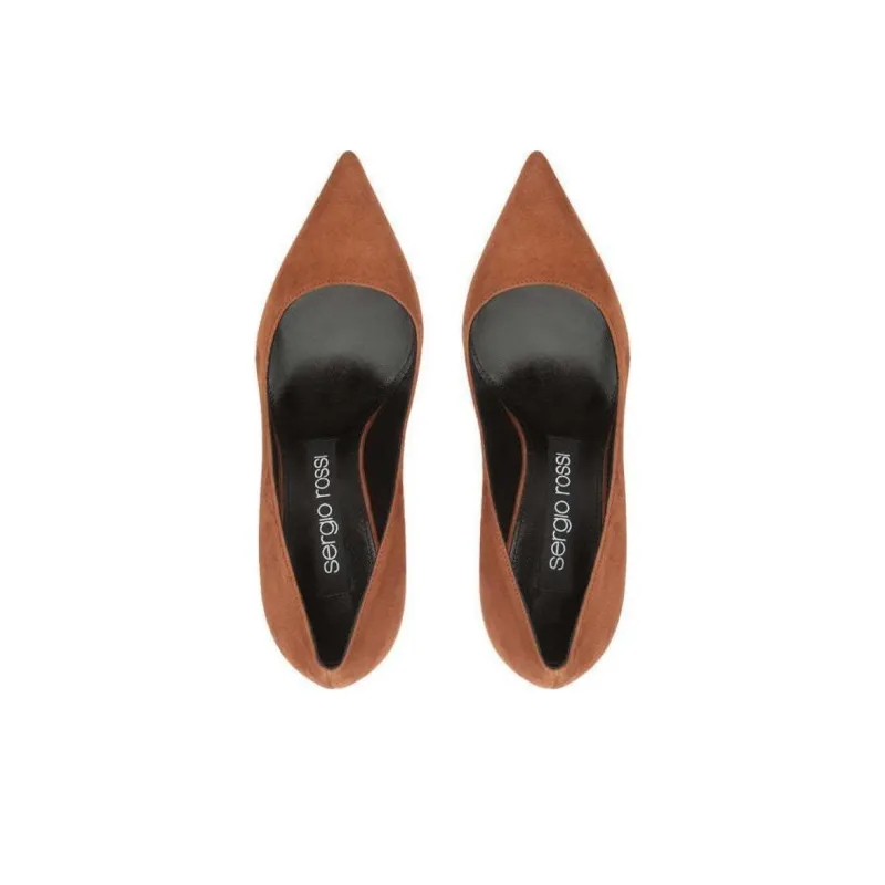 SERGIO ROSSI Godiva 90mm Suede Pumps-2