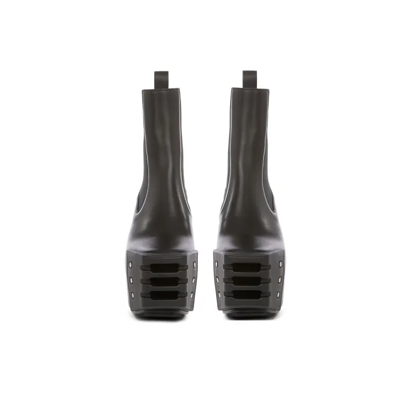 RICK OWENS 120mm Leather Platform Boots-2