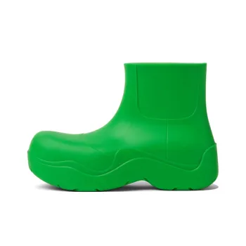 Bottega Veneta Puddle Rain Boots Ankle Boots Men's Green