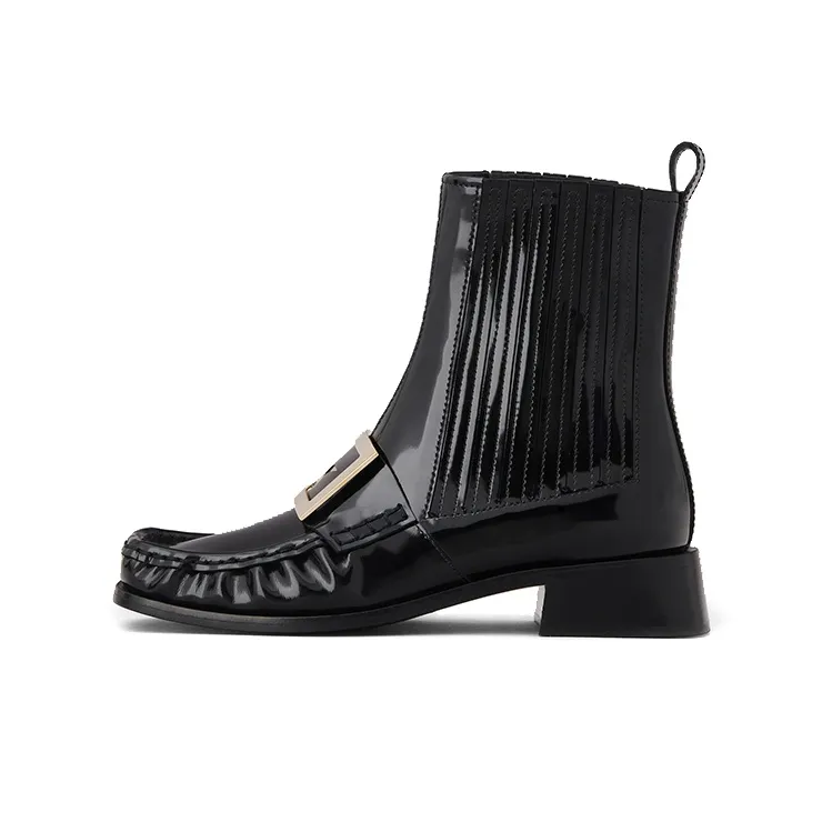 Roger Vivier Short Chelsea Boots Women's Black-0