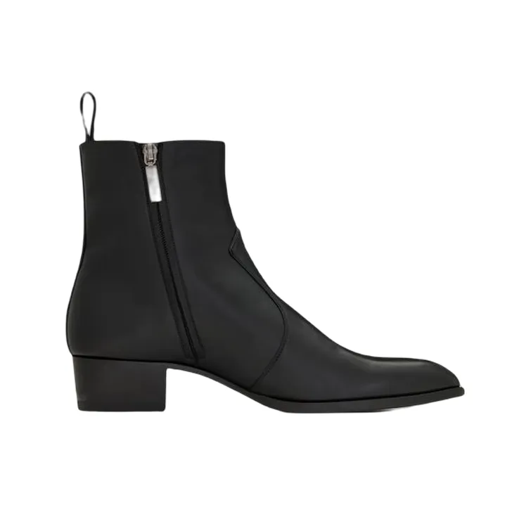 SAINT LAURENT Wyatt Zipped Boots-1
