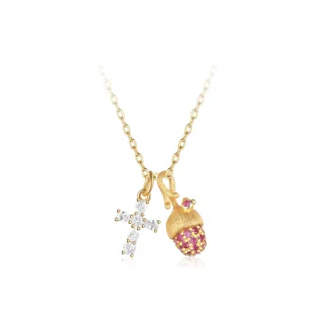 ACROWM Gold Plated Copper Necklaces Women's
